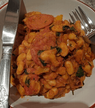 pepperoni and cannellini beans stew