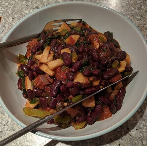 Apple Infused Red Kidney Beans Stew
