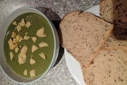 mackerel infused broccoli coriander soup ready