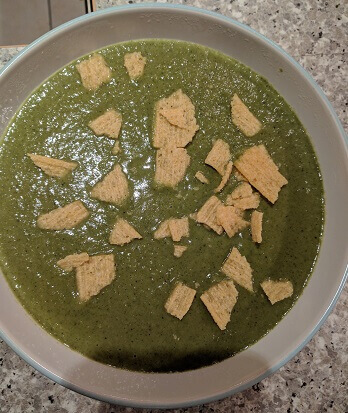 Mackerel Infused Broccoli Coriander Soup