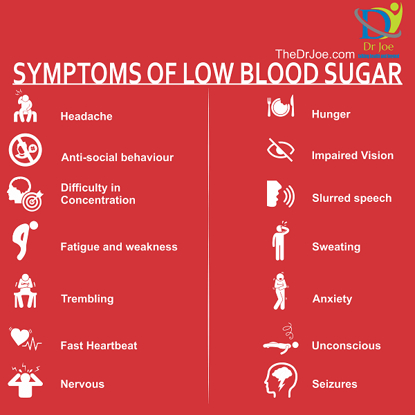 symptoms of low blood sugar